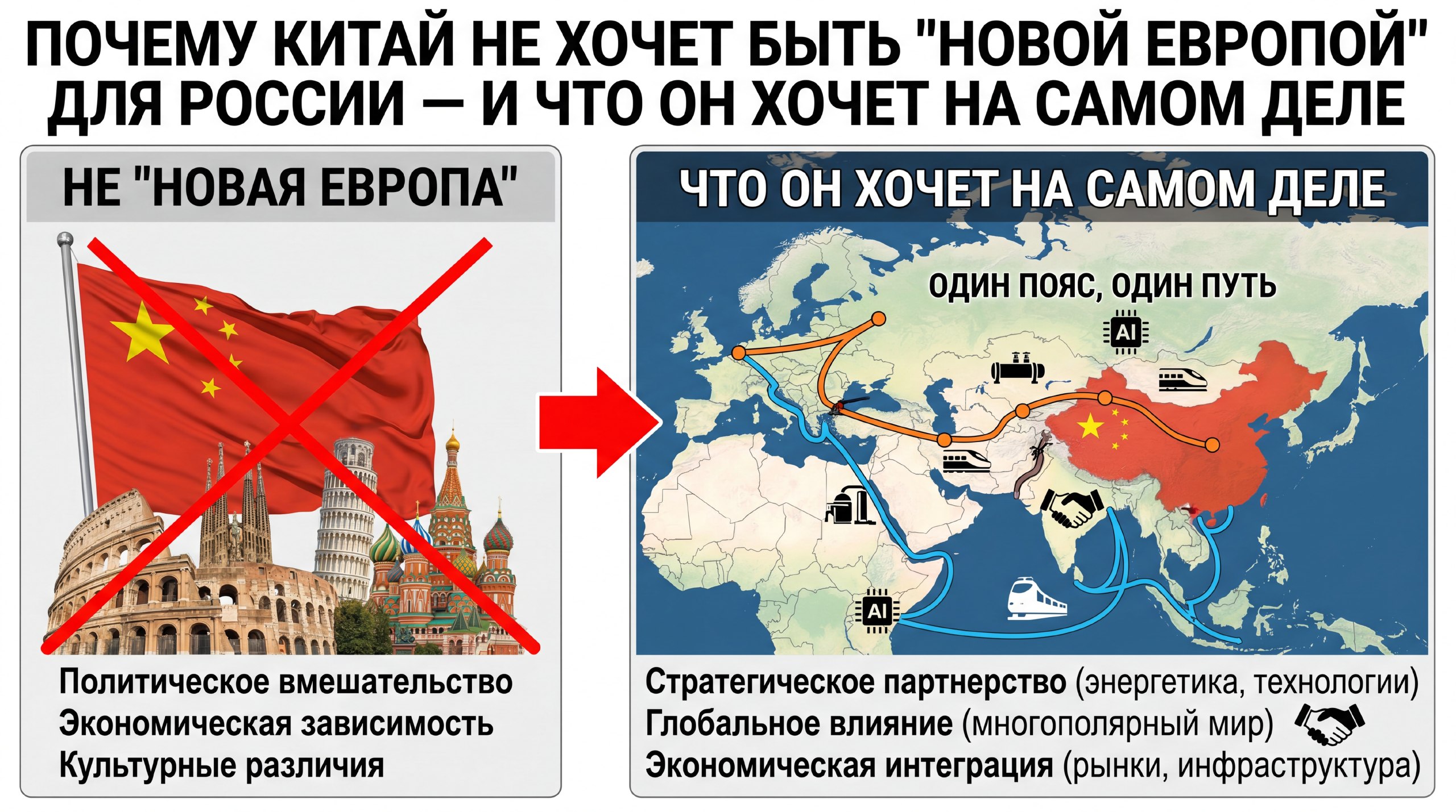Почему Китай не хочет быть «новой Европой» для России — и что он хочет на самом деле